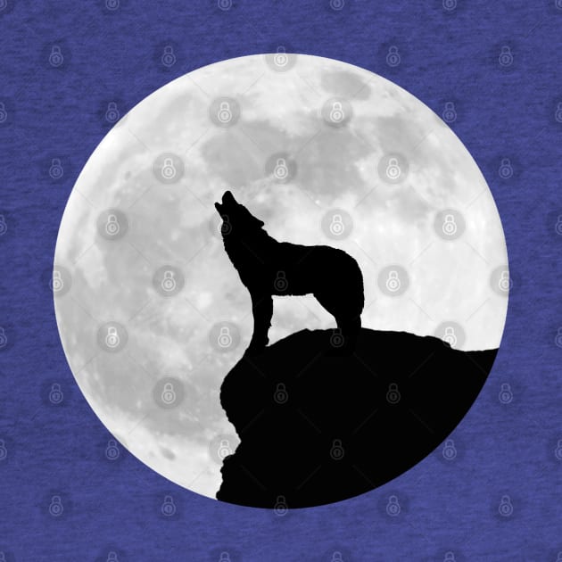 Wolf under the moon by Boss creative